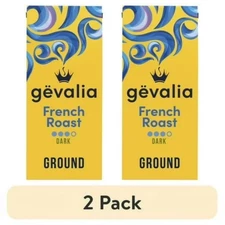 (2 pack) Gevalia French Roast Ground Coffee, 12 oz. Bag