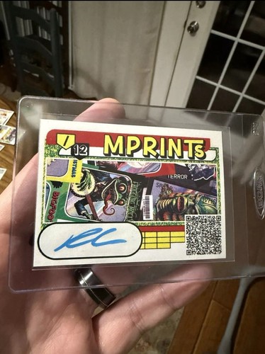 Cryptid Zebra Print /12 Trading Card By MPRINTS Signed By Artist - Picture 2 of 2