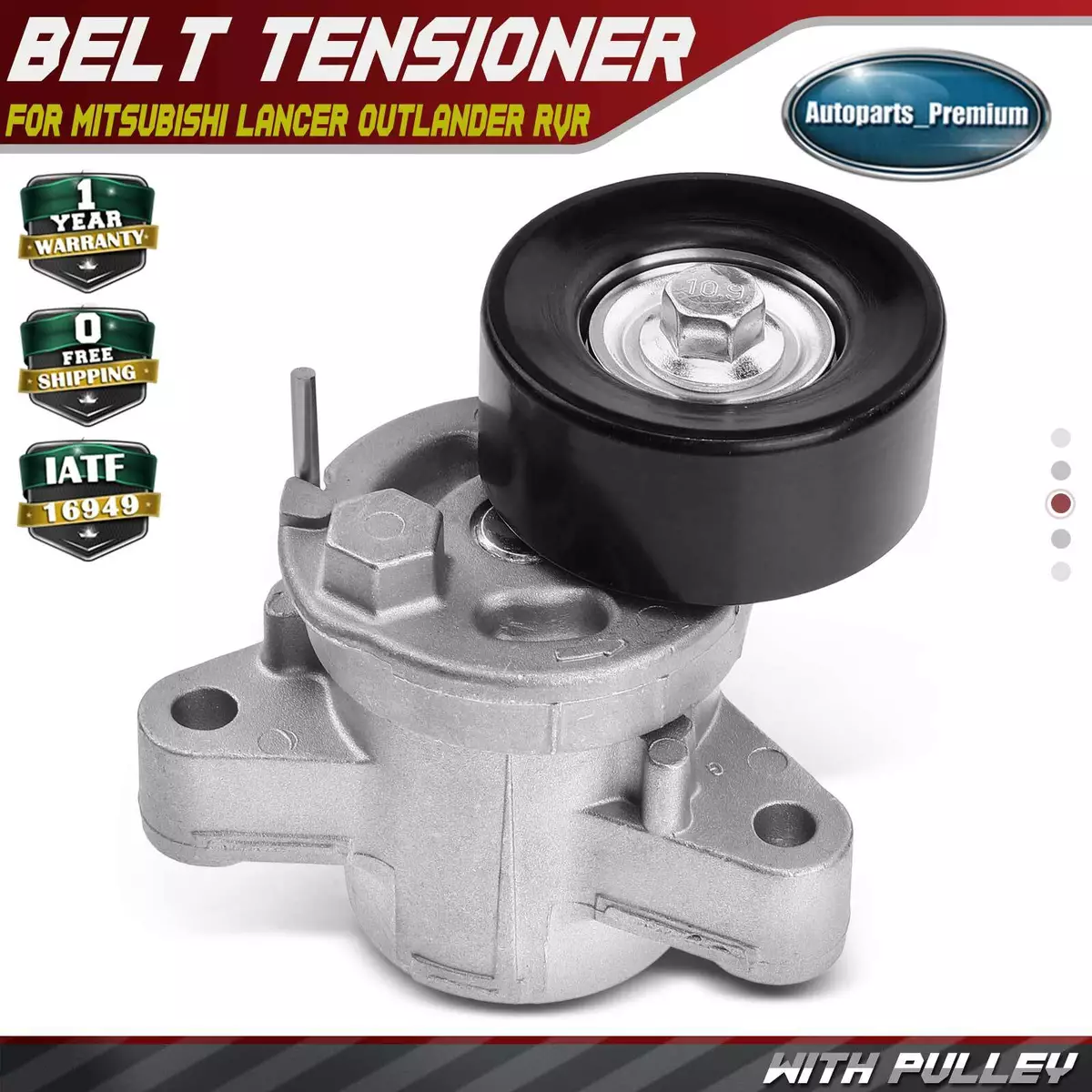 Belt Tensioner with Pulley for Mitsubishi Lancer Outlander RVR Outlander Sport