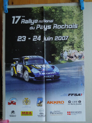 Affiche du 2e rallye HVA avec nos principaux sponsors - ASA Centaure