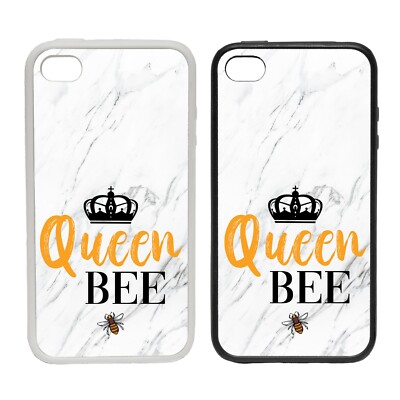 Bedruckte Gummi Clip Handy Hülle für iPhone - Bienenkönigin - Royal Crown Girl