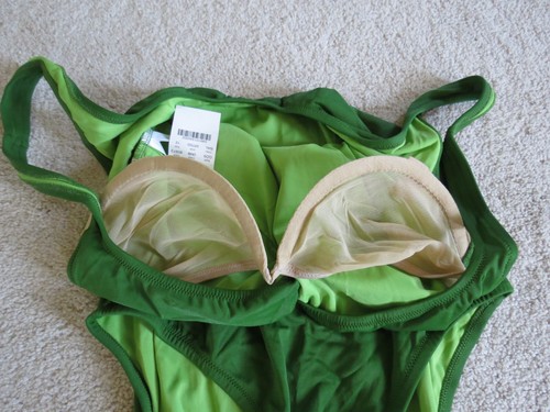 Women's J. Crew Green Swim Bikini One Piece Tank Suit Size 12 Large - Picture 4 of 10