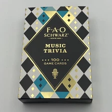 NEW PACK OF 100 F.A.O. SCHWARZ MUSIC TRIVIA GAME CARDS