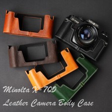 Minolta X700 Camera Half Case Genuine Leather Retro Insert Cover TP Handmade New