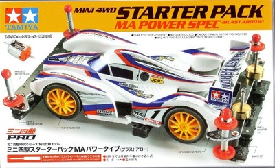 Tamiya 18647 1/32 Mini 4WD Pro JR MA Chassis Blast Arrow Starter