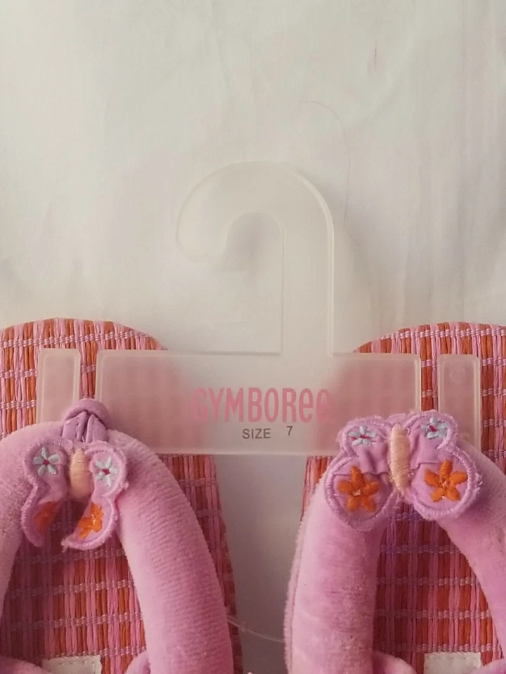 Sandalias GYMBOREE púrpura naranja para niñas talla 7 niñas pequeñas nuevas con etiquetas RV $24 Foto 2 de 4