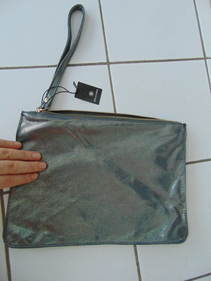 Pochette argenté souple Bouchara Trousse a Maquillage ou Voyage - Photo 2/4
