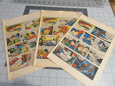Lot of 3 Superman Clipped Comic Strips 1981