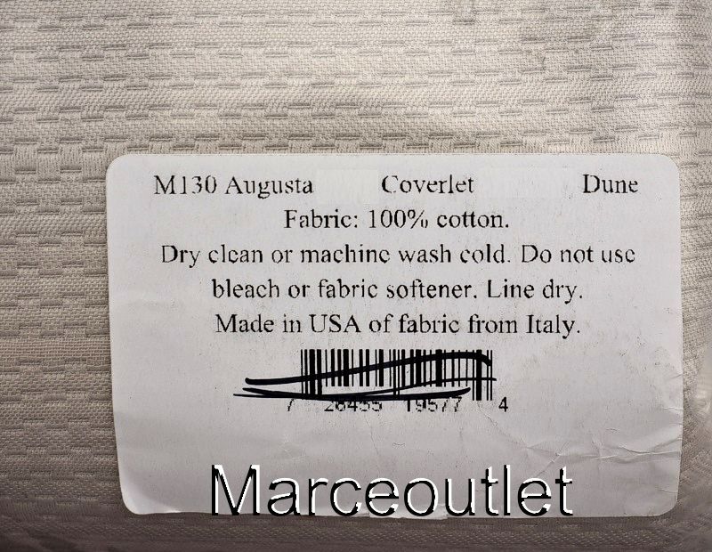 Matouk Augusta 100 Cotton FULL / QUEEN Coverlet Dune eBay