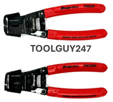 Snap On Tools Pwch7 Pwchhd7 Red Grip 7 Inline Wire Cutter Stripper Pair New