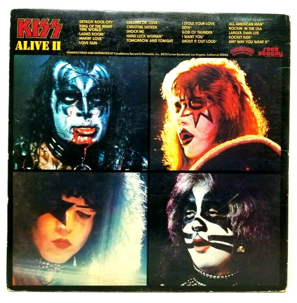 KISS FRIED ALIVE! カラー盤 コレクターズLP Kiss Alive II Vinyl (2 LP's) Gatefold NO Booklets (P5) | eBay