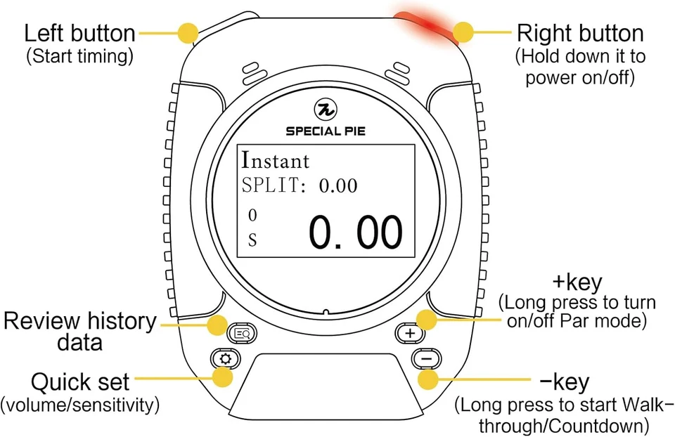 Upgraded Shot Timer - Perfect for Firearm & RO Use in USPSA, IPSC, IDPA, CAS, PR - Image 2 of 4