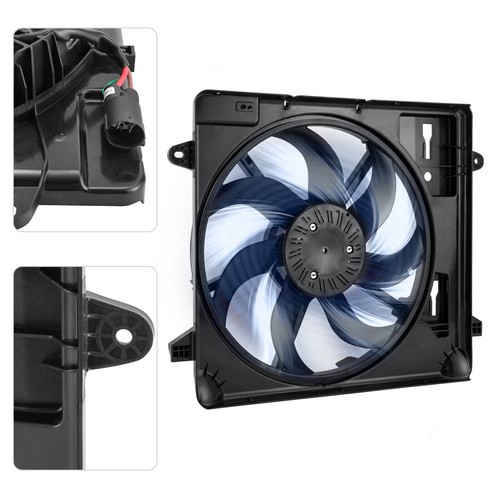 Dual Radiator & Condenser Cooling Fan Assembly for 2012-2018 Jeep Wrangler 3.6L - Imagen 10 de 12