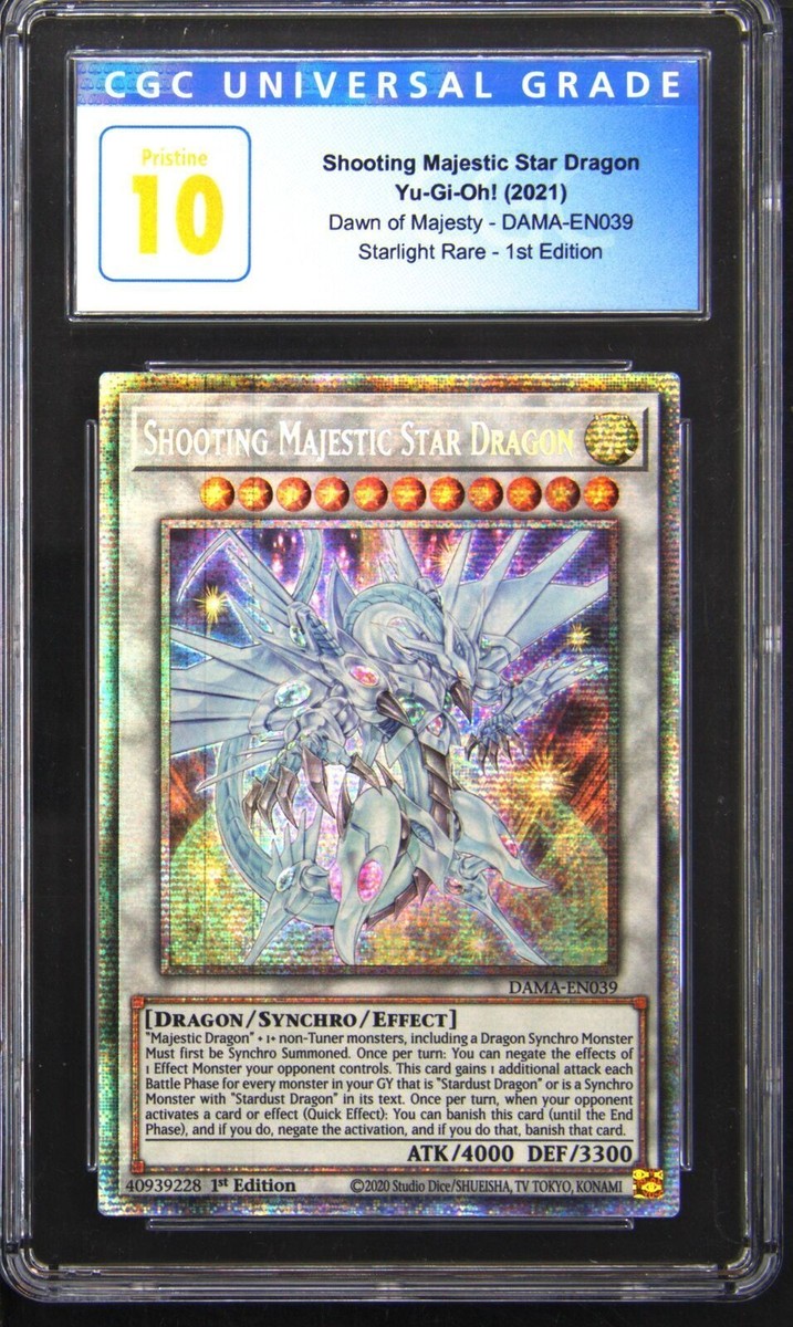 Yu-Gi-Oh! 1st Edition DAMA-EN039 Shooting Majestic Star Dragon CGC