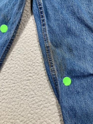 Levis 550 Jeans Mens 34x30* Blue Straight Medium Wash 100% Cotton Denim STAINS - 第 3/22 張圖片