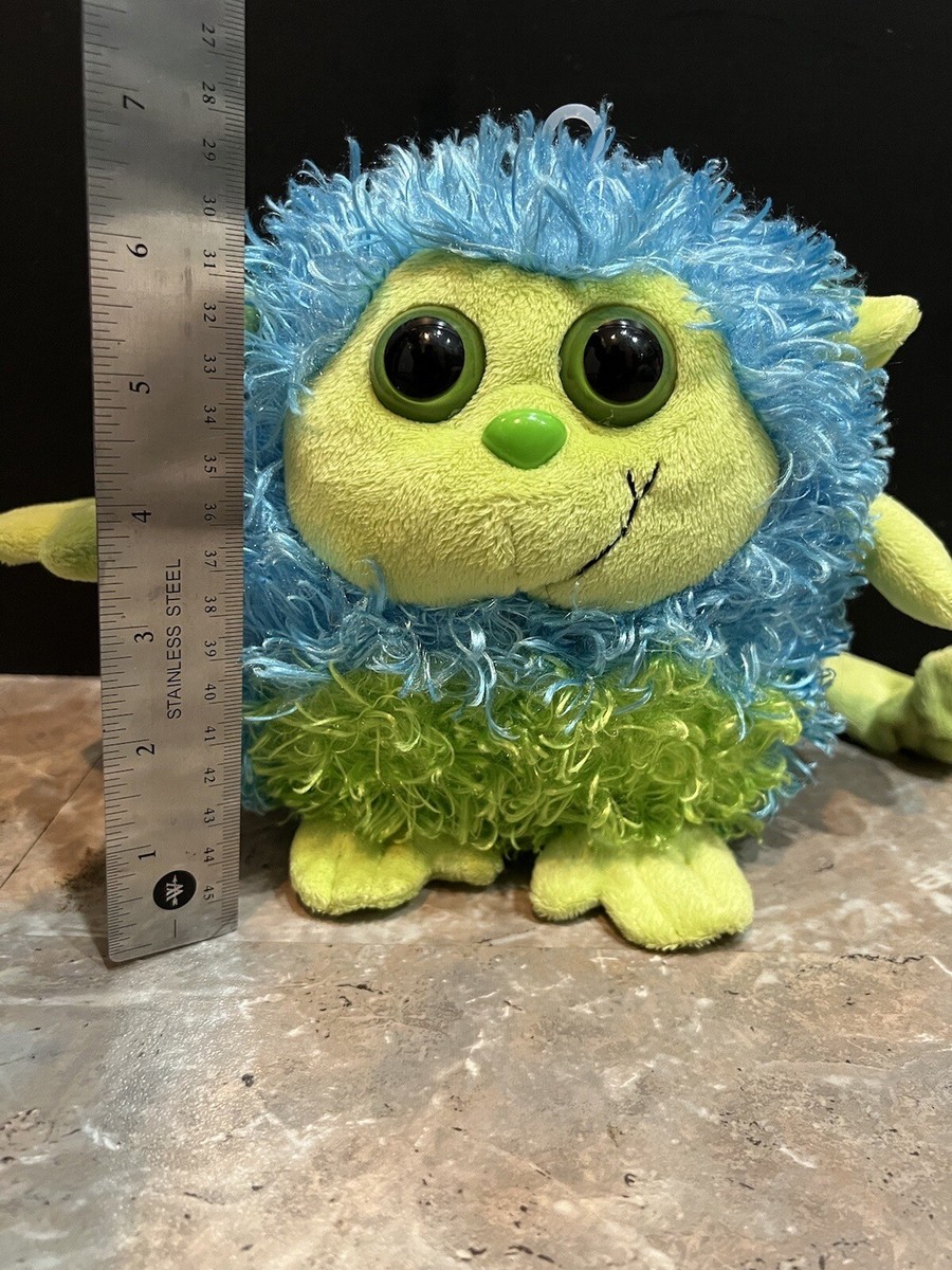 Ganz Wild Monkey Monster Blue Lime Smirk Furry Fluffy Thing Who