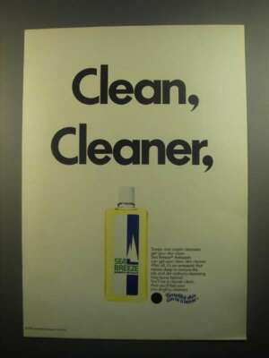 1984 Sea Breeze Antiseptic Ad - Clean, Cleaner