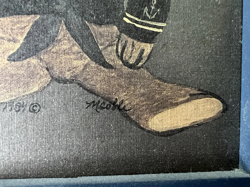 签名 1984 年航海 ABC 育婴 水手 泰迪熊 带框 悬挂式 Sullins House — 第 4/4 张图片