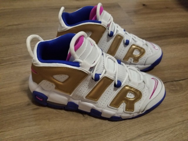 purple and gold tennis shoes