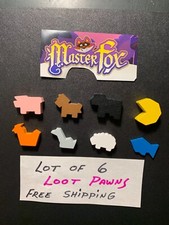 Master Fox Game  LOOT PAWNS  Lot of 6