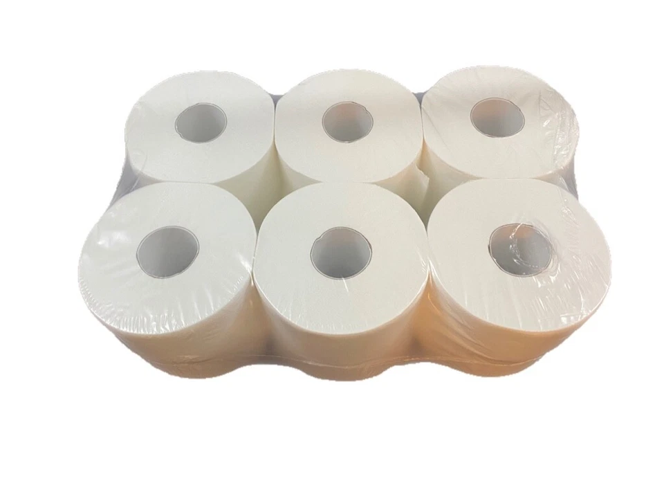 MARKENLOS 12 Rollen Jumbo Toilettenpapier 2lg. hochweiß 145m Topa für Tork T2
