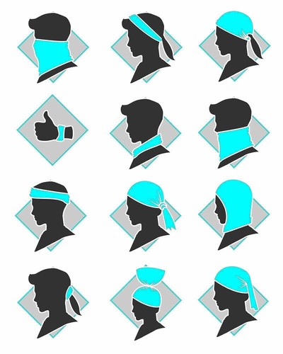 Neck Tube Scarf – Printed Face Warmer Snood for Biker, Ski, Outdoor Sports - Picture 21 of 30