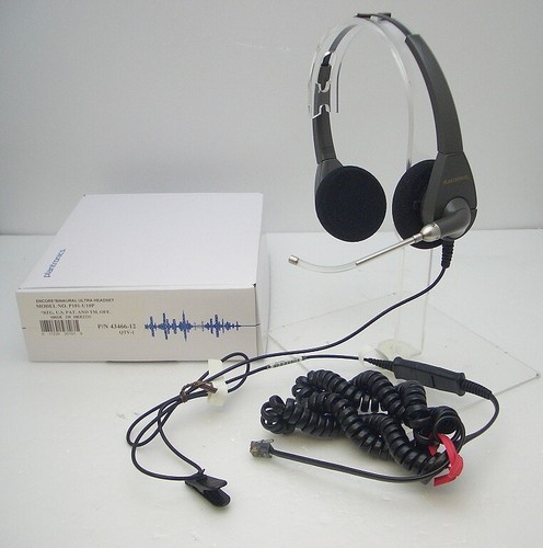 Plantronics P101-U10P Polaris Encore Binaural Voice Tube Phone Headset 43466-12 - 第 1/2 張圖片