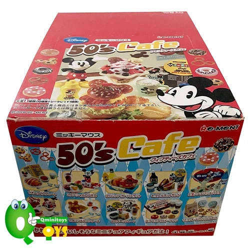 Rare 2008 Re-Ment Disney 50's Cafe Full Set of 10 pcs