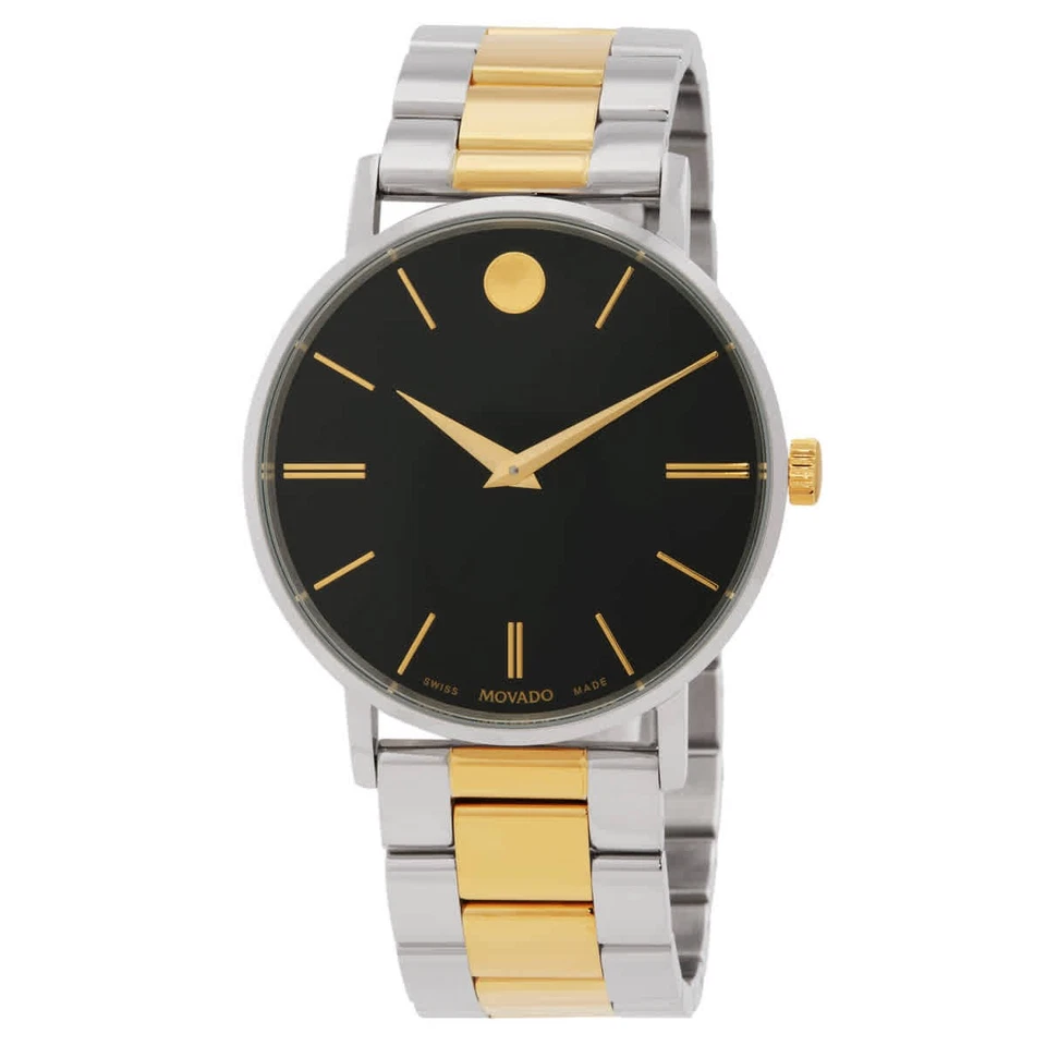 Reloj Movado Classic Museum cuarzo esfera negra 607986