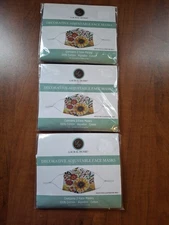 Decorative Adjustable Floral Facemasks 2pk. 3 Avail. Priced For 1 By Laural Home