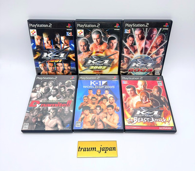 K-1 World Grand Prix Dynamite Beast Attack 2001 2002 Set PS2 PlayStation2 Konami
