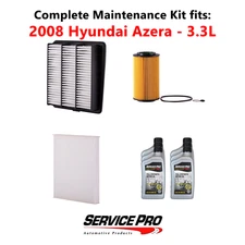 2008 Hyundai Azera 3.3L Complete Cabin, Air & Oil Filter Kit (5W-20)