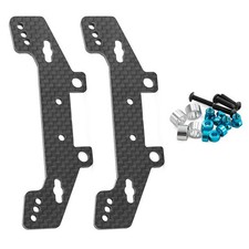 Non-Original Carbon Front Rear Shock Tower Hop Up Parts for TAMIYA TT-02D