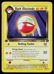 Dark Electrode 34/82 Team Rocket 1st Edition Uncommon