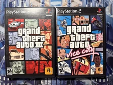 Grand Theft Auto 3 + Vice City (PlayStation 2) GTA GAMES