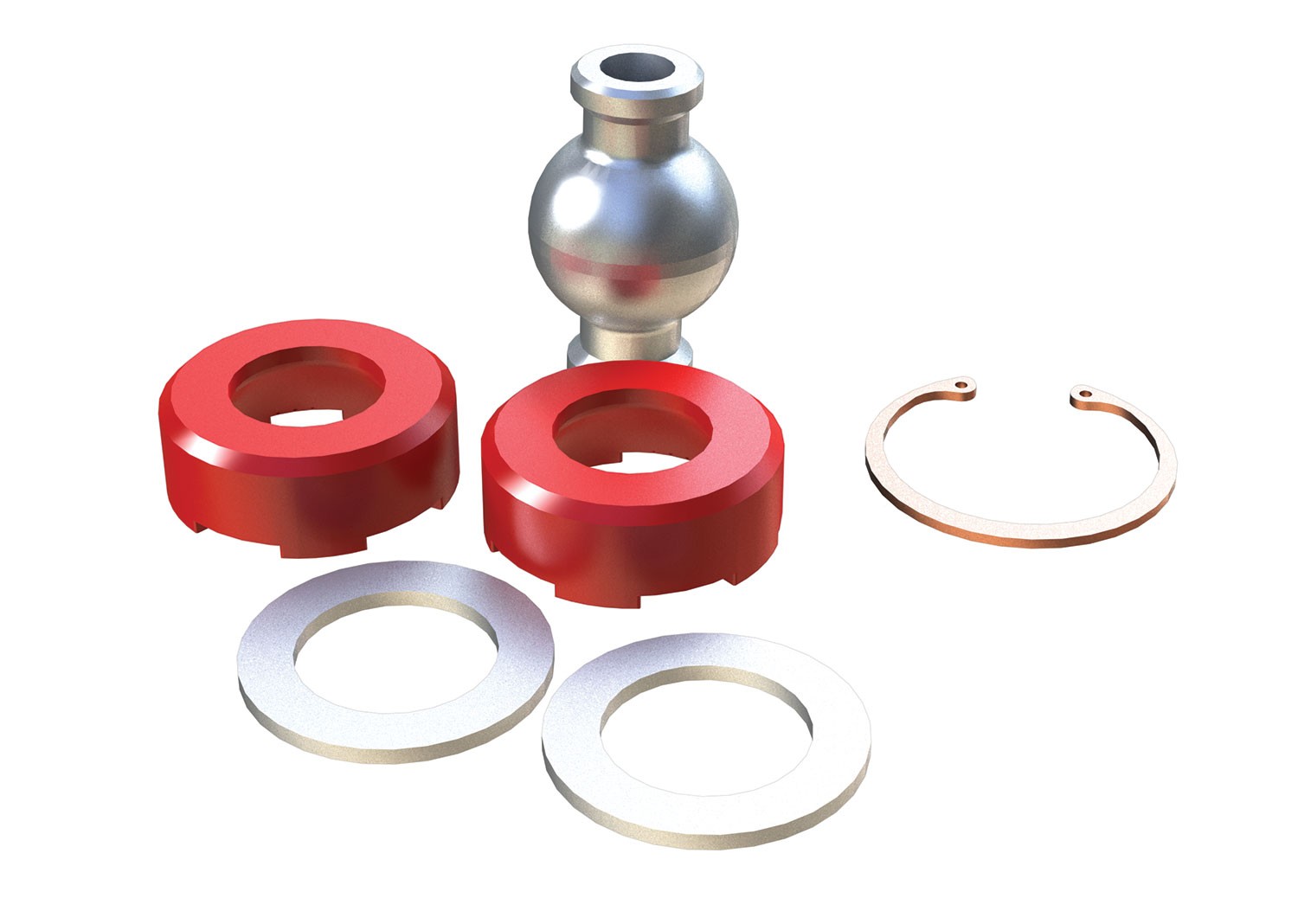 Kit reconstruction de joint bras de suspension JK renforcé en acier forgé pour châssis arrière