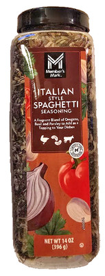 Member's Mark Italian Spaghetti Seasoning Blend 14 oz - Made by TONES