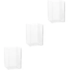3 Pieces Desktop Fish Tank Office Small Aquarium Betta Decor