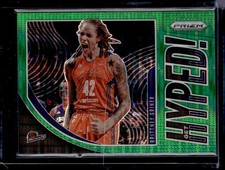 2020 Panini Prizm WNBA #15 Brittney Griner Get Hyped Green Pulsar #/25