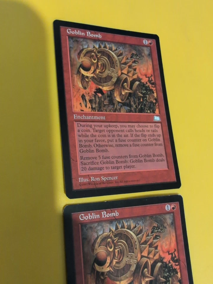 Goblin Bombx2. Enchantment.1 Has Mark Weatherlight Magic the Gathering Card. - Image 3 of 4