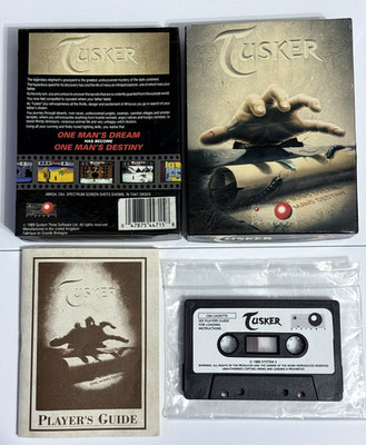 TUSKER - COMMODORE 64 - C64 - BOXED & COMPLETE *TOP ZUSTAND*