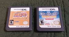 Nintendo DS Naruto: Path of the Ninja 2 Game AND Solitaire Overload Game (GREAT)