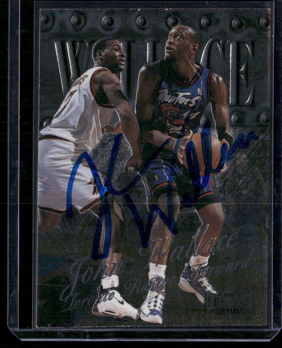 1998-99 Metal Universe - John Wallace #55 Signed Autographed Card