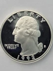 1992-S United States, Proof Silver, Washington Quarter