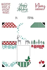 LDRS Creative CHRISTMAS GIFT TAG STACK  Stamps, New