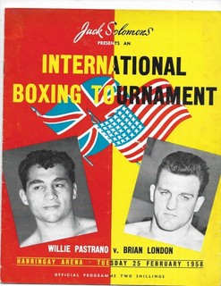 international boxing tournament Willie Pastrano v Brian London 1958 Terry Downes