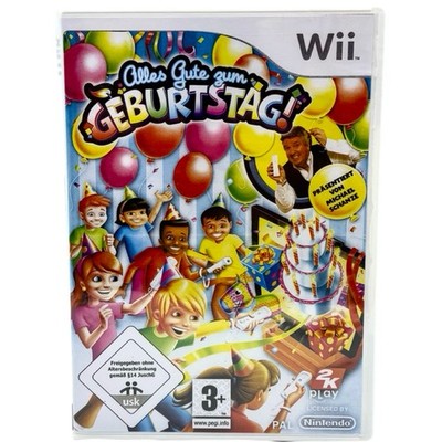 Alles Gute zum Geburtstag Nintendo Wii PAL USK 0 gereinigt neu eingeschweißt