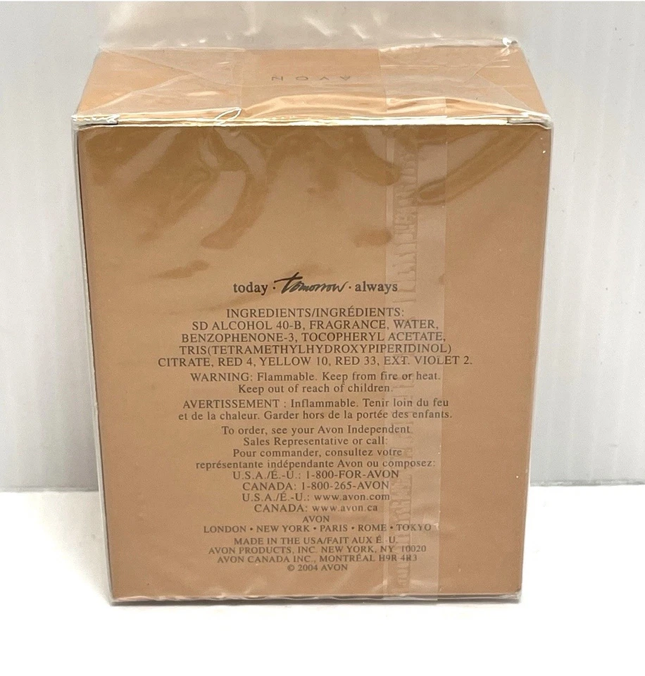Avon TODAY TOMORROW ALWAYS eau de parfum spray 1,7 oz 50 ml 2004 NUEVO SELLADO Foto 3 de 3