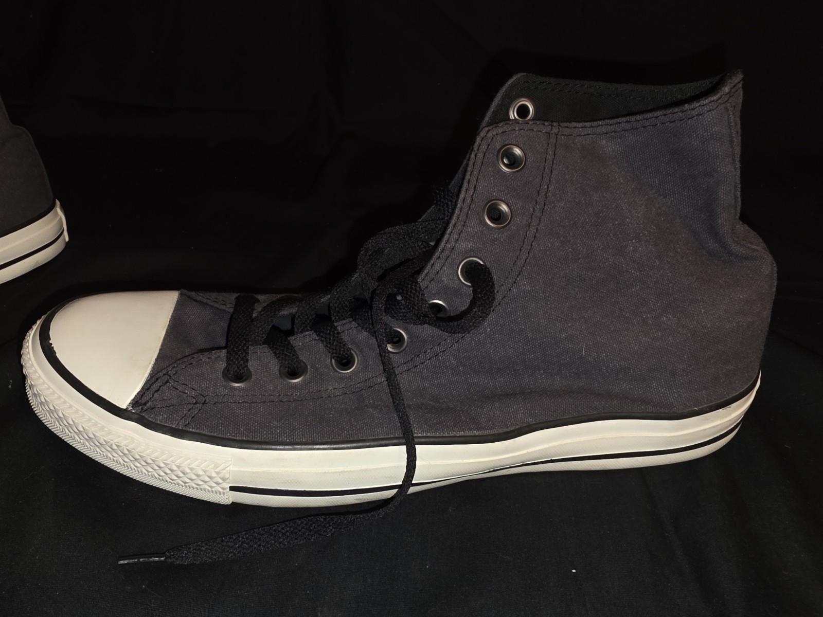 Converse All Star Chuck Taylor Gray Canvas Hi Top Shoes Sneakers M10.5 W12.5 thumbnail 10