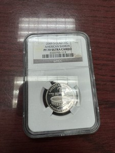 2009 S CLAD 25C PF 70 Proof Ultra Cameo American Samoa Quarter Coin NGC Graded